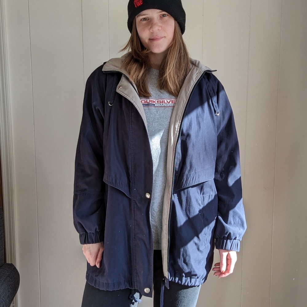Vintage Worthington navy blue coat